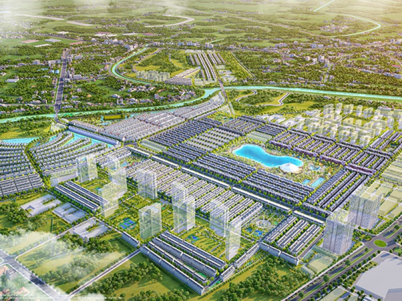 The construction complexes of Vinhomes Ocean Park 1, 2, and 3 